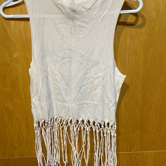 Fringe trim tank top - Picture 2 of 2